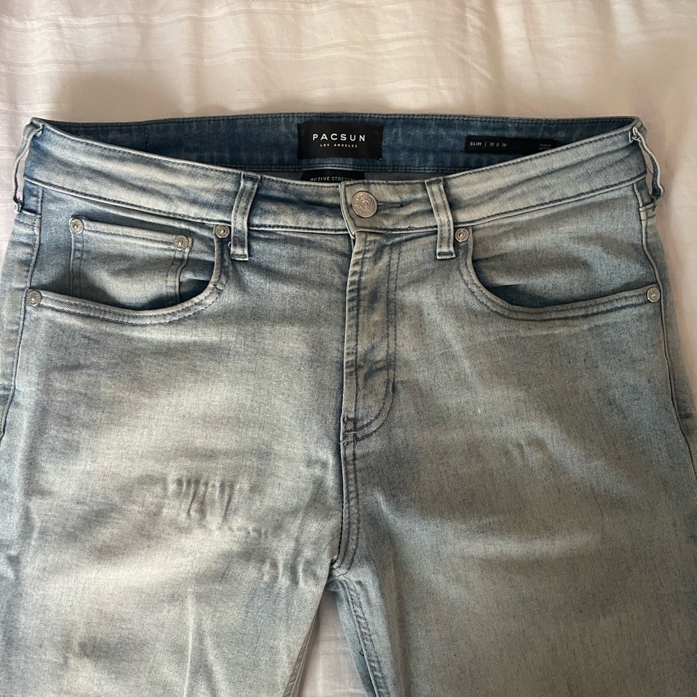 PacSun Men’s Light Wash Skinny Jeans
